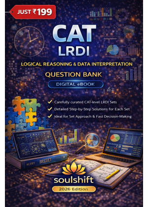 Soulshift CAT LRDI Digital eBook - Logical Reasoning & Data Interpretation Question Bank with Step-by-Step Solutions (2026)