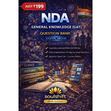 Soulshift NDA General Knowledge (GAT) Digital eBook - Question Bank with Step-by-Step Solutions (2026)